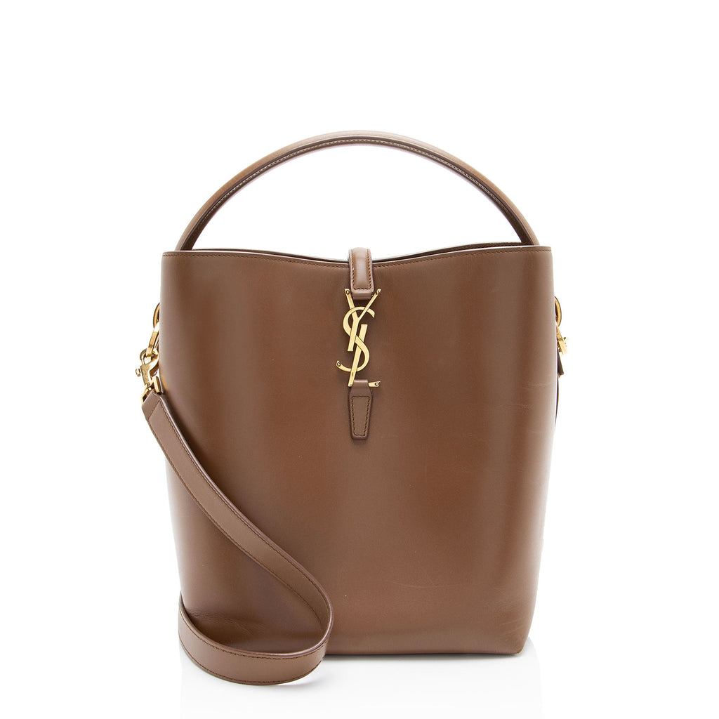 Saint Laurent Calfskin Monogram Le 37 Bucket Bag