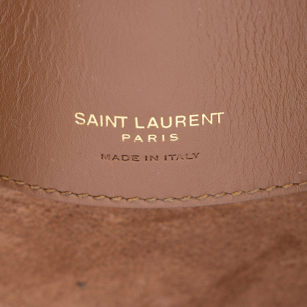 Saint Laurent Calfskin Monogram Le 37 Bucket Bag