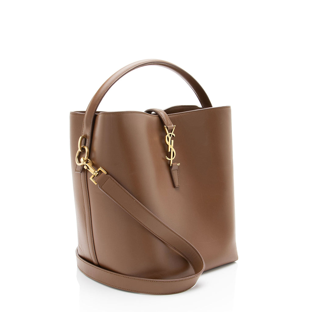 Saint Laurent Calfskin Monogram Le 37 Bucket Bag