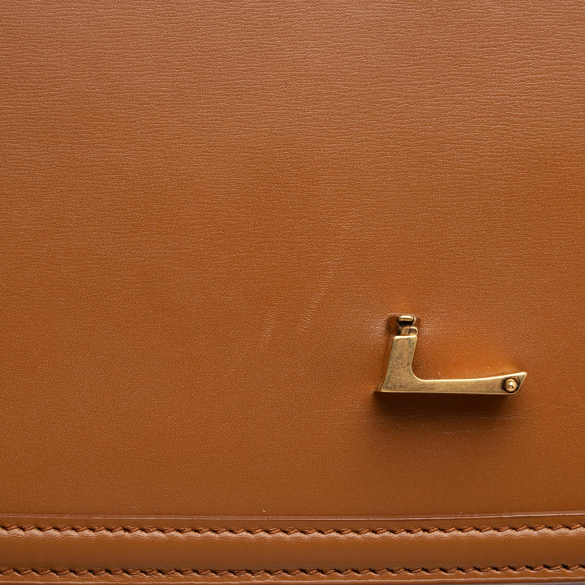 Saint Laurent Calfskin Monogram Solferino Medium Shoulder Bag (SHF-23782)