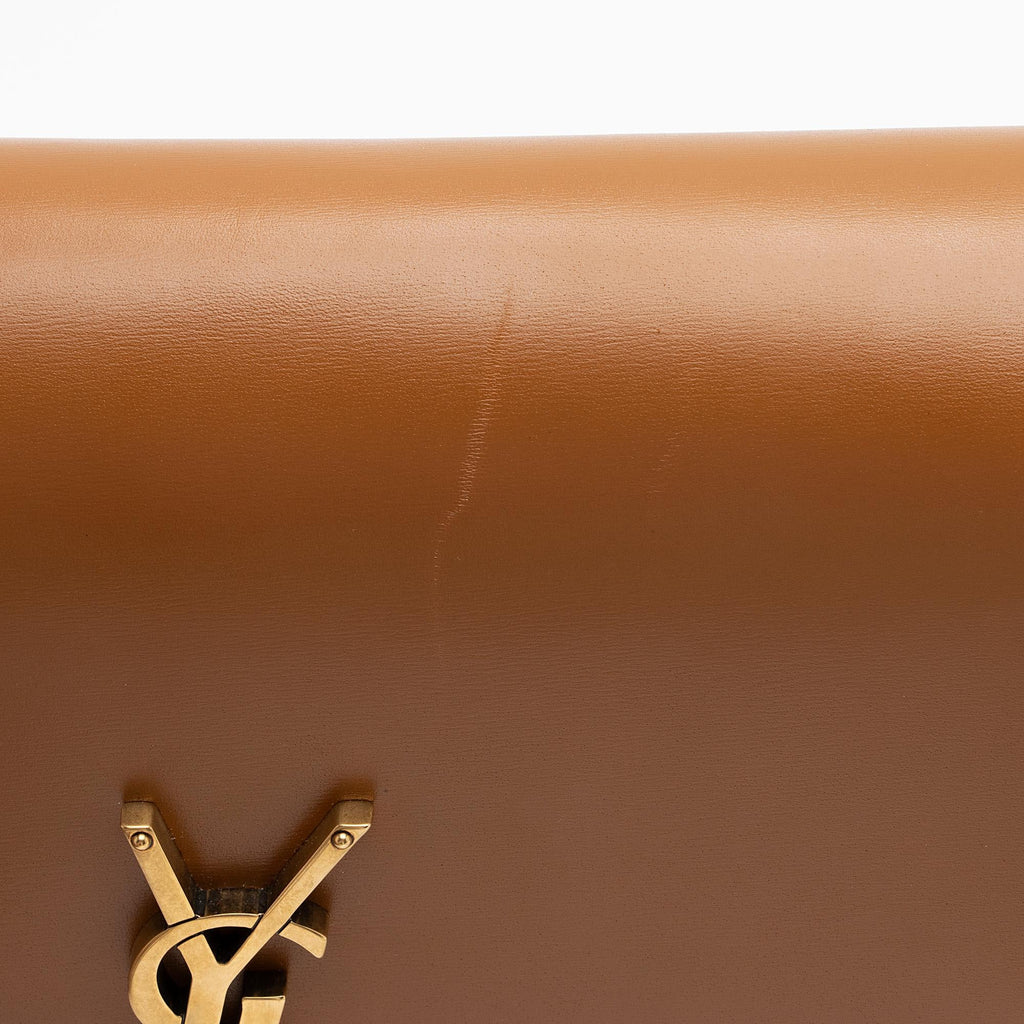 Saint Laurent Calfskin Monogram Solferino Medium Shoulder Bag (SHF-23782)
