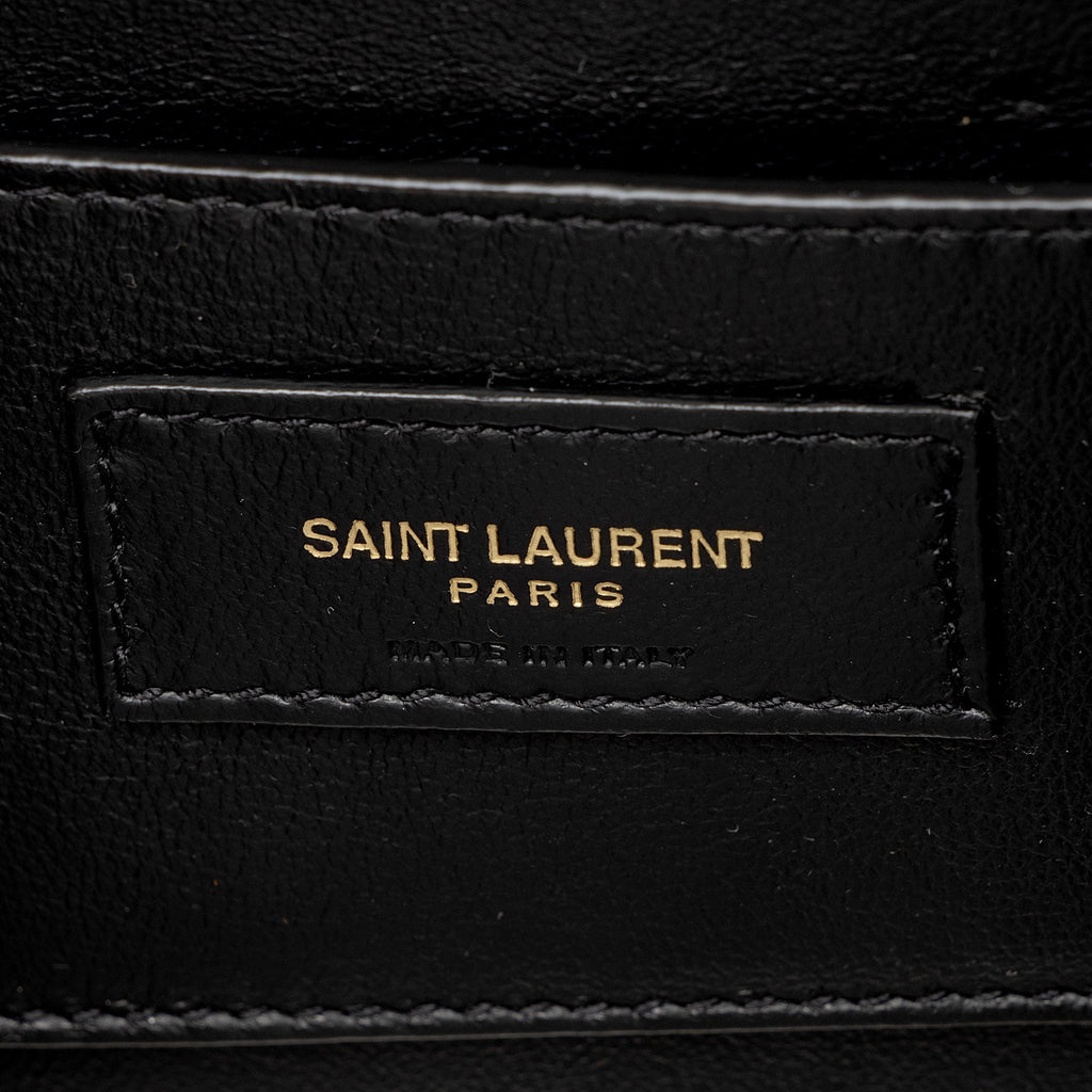 Saint Laurent Calfskin Monogram Solferino Medium Shoulder Bag