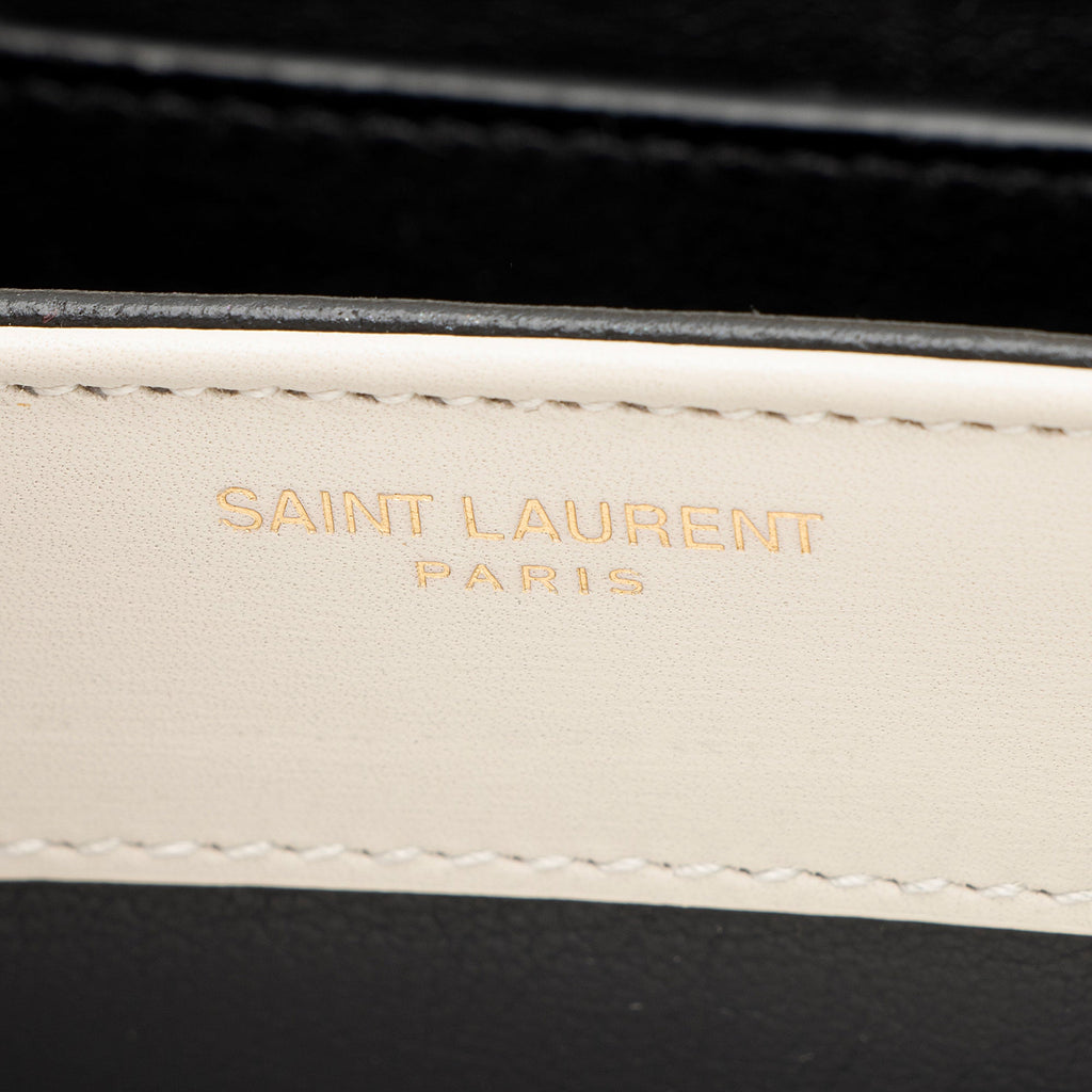 Saint Laurent Calfskin Monogram Solferino Medium Shoulder Bag