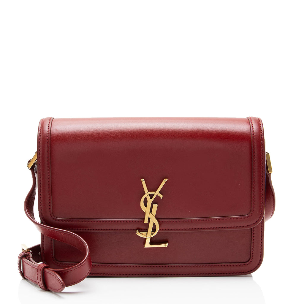Saint Laurent Calfskin Monogram Solferino Medium Shoulder Bag