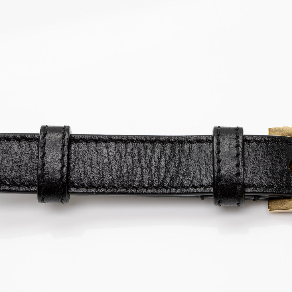 Saint Laurent Calfskin Monogram Solferino Small Shoulder Bag (SHF-3WORNU)