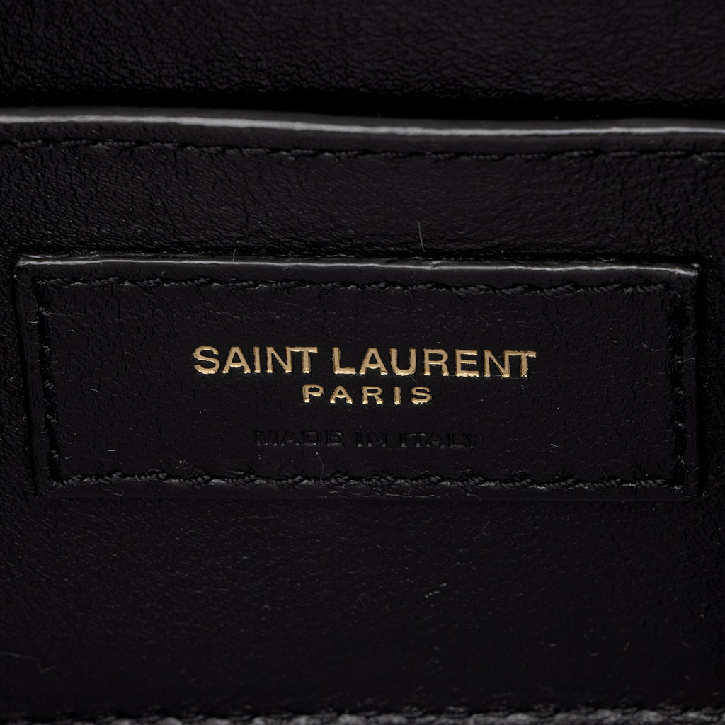 Saint Laurent Calfskin Monogram Solferino Small Shoulder Bag (SHF-3WORNU)