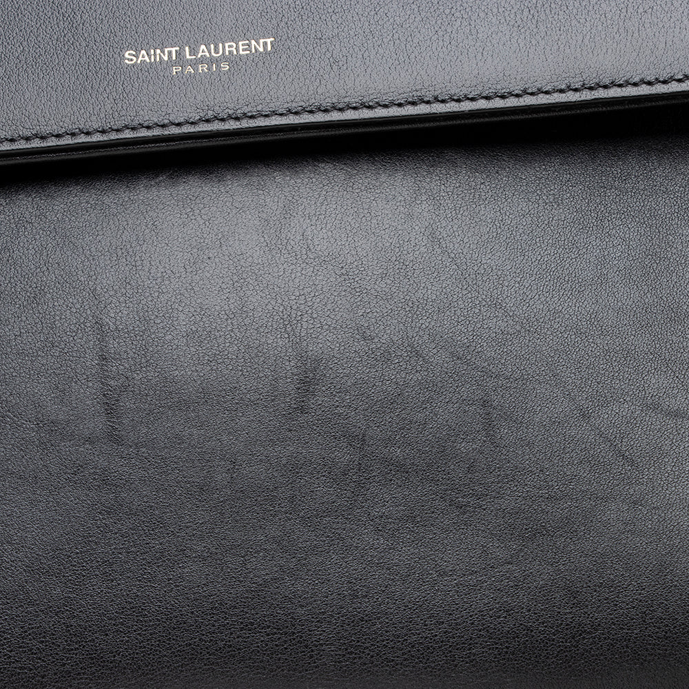 Saint Laurent Calfskin Moujik Small Satchel (SHF-16543)