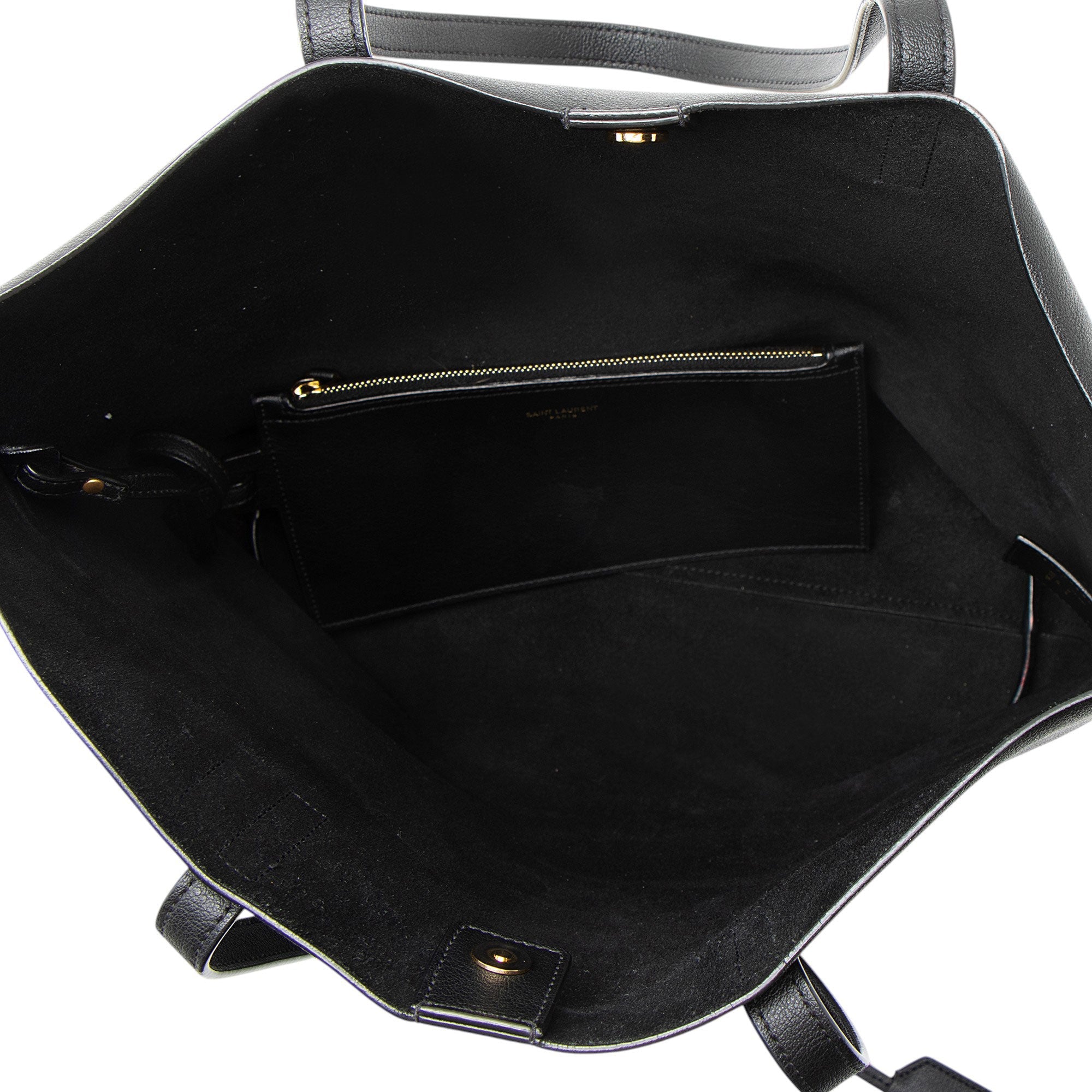 Saint Laurent Calfskin N/S Shopping Tote