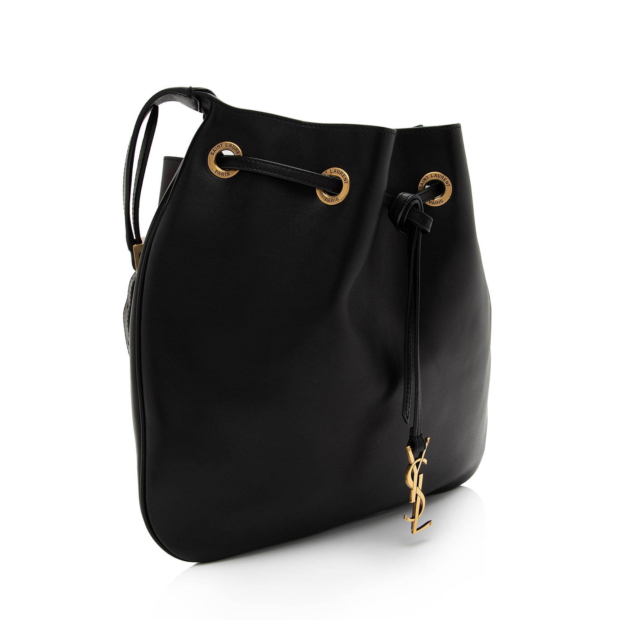 Saint Laurent Calfskin Paris VII Medium Hobo (SHF-meO3qA)