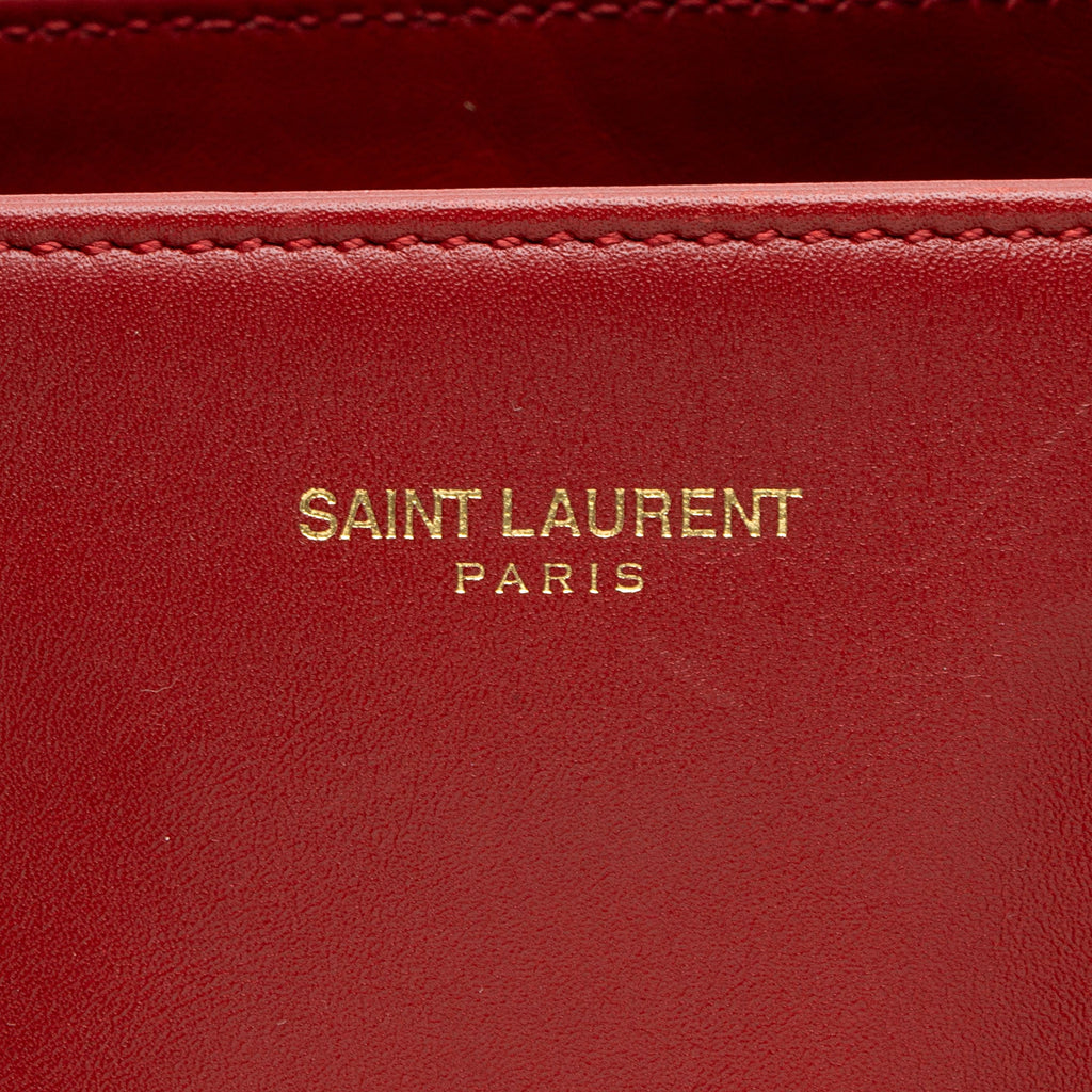 Saint Laurent Calfskin Reversible Museum Tote