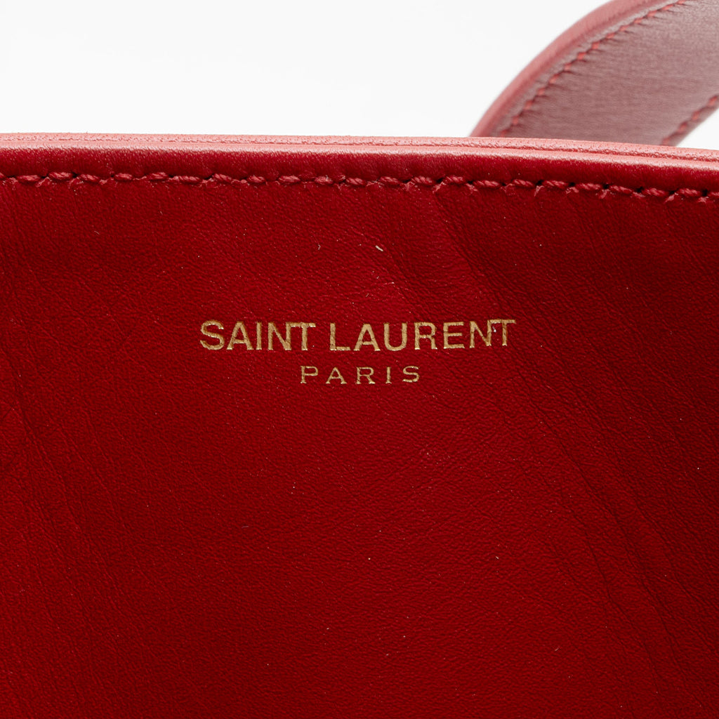 Saint Laurent Calfskin Reversible Museum Tote