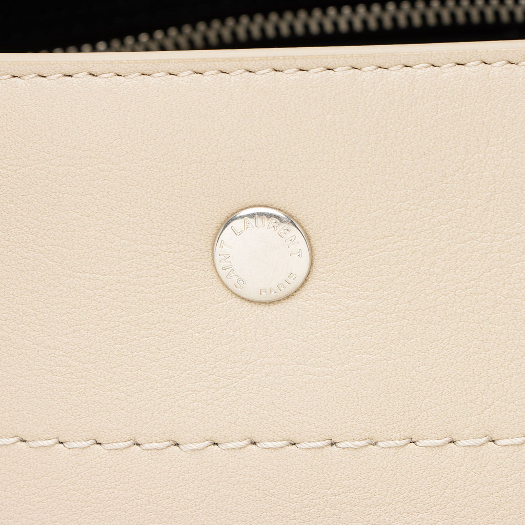 Saint Laurent Calfskin Rive Gauche Large Tote