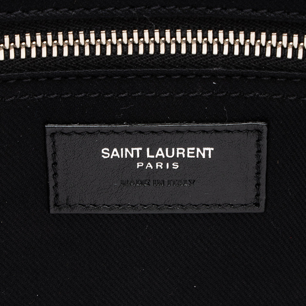 Saint Laurent Calfskin Rive Gauche Large Tote