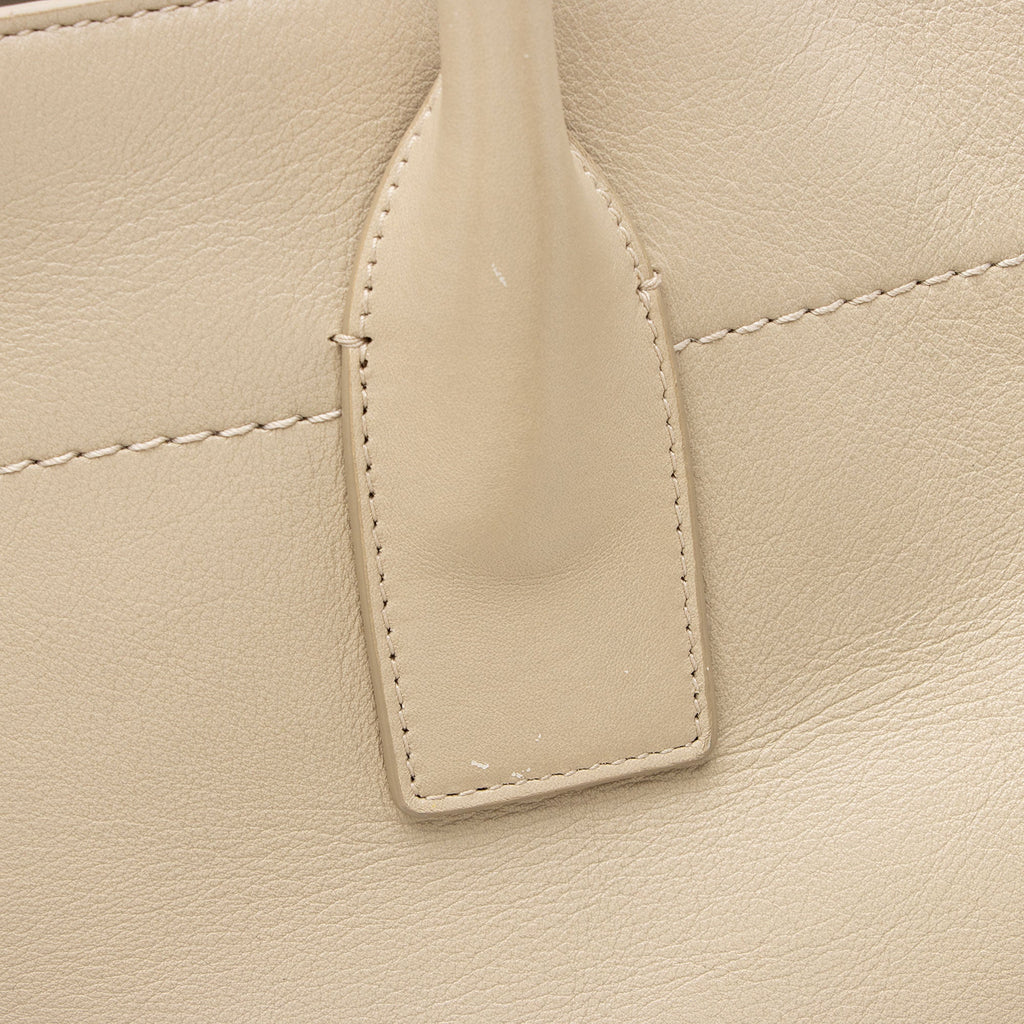 Saint Laurent Calfskin Rive Gauche Large Tote