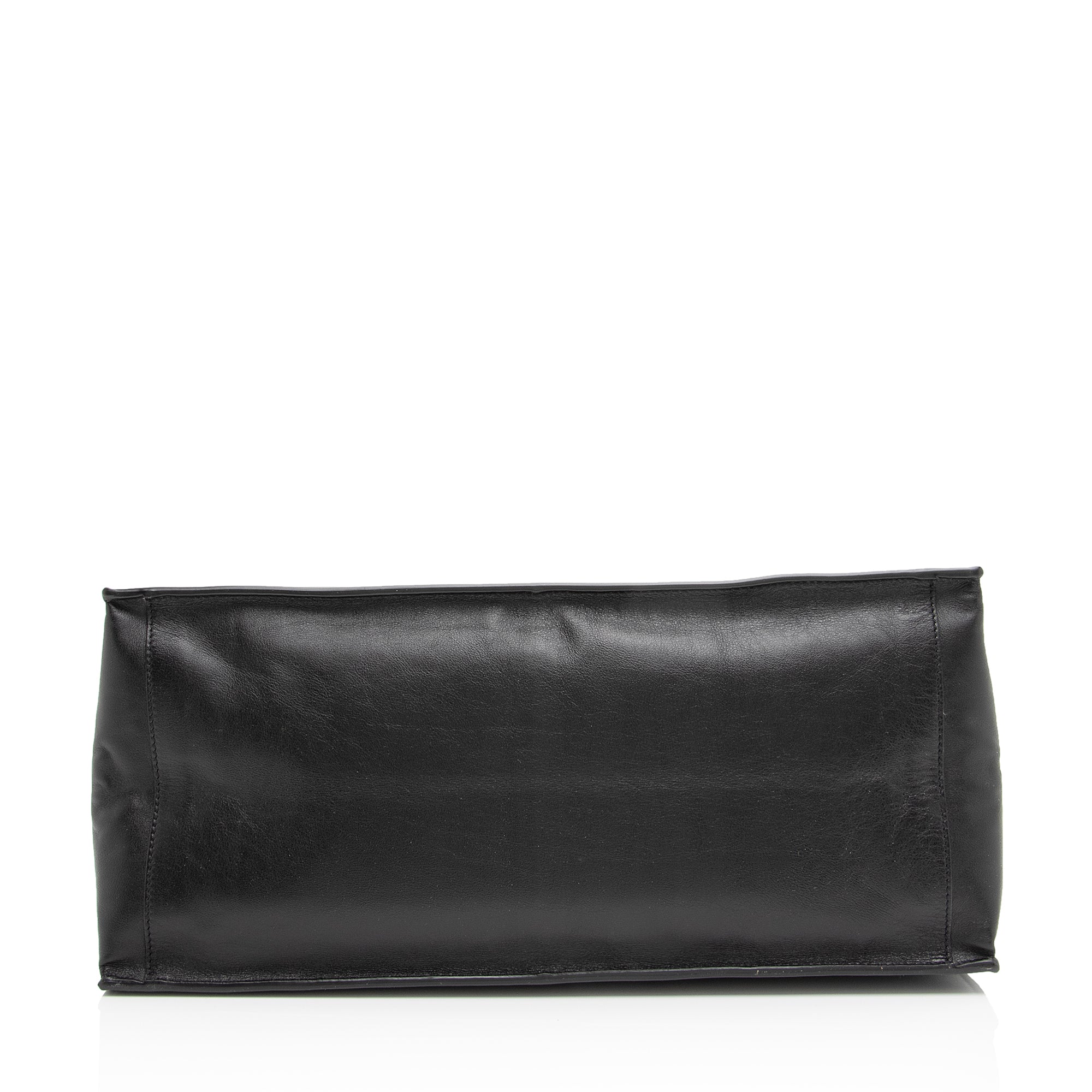 Saint Laurent Calfskin Rive Gauche Small Tote (SHF-23409)