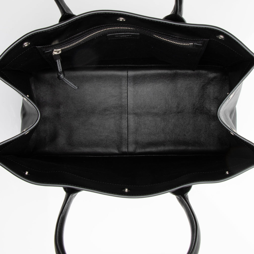 Saint Laurent Calfskin Rive Gauche Small Tote (SHF-23409)