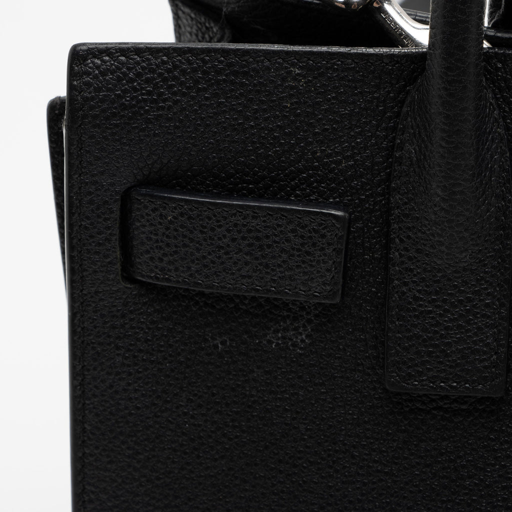 Saint Laurent Calfskin Sac De Jour Nano Tote (SHF-9rfN7F)