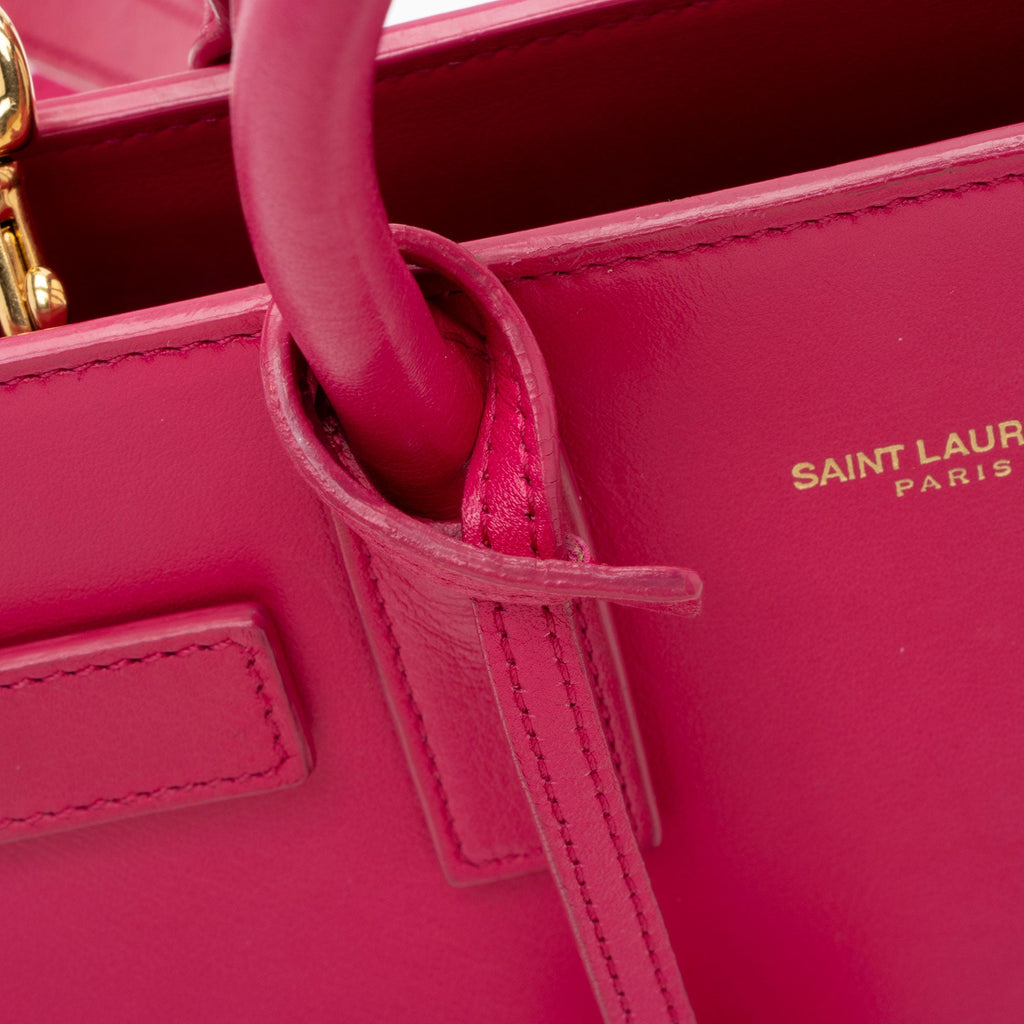 Saint Laurent Calfskin Sac De Jour Nano Tote