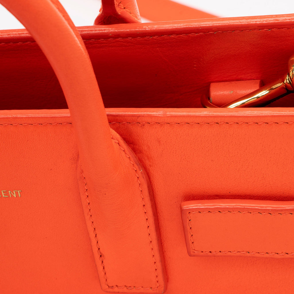 Saint Laurent Calfskin Sac De Jour Nano Tote