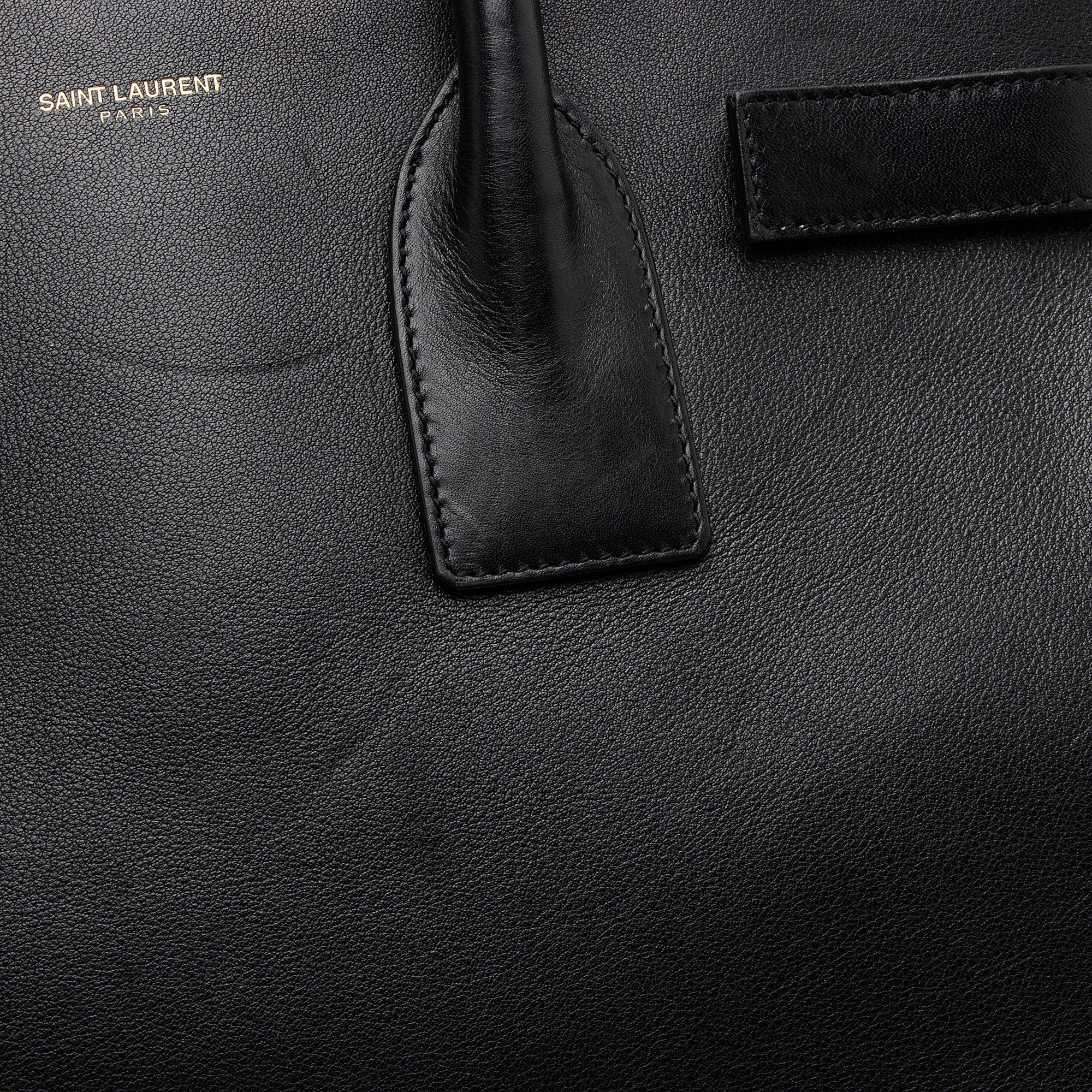 Saint Laurent Calfskin Sac De Jour Small Tote
