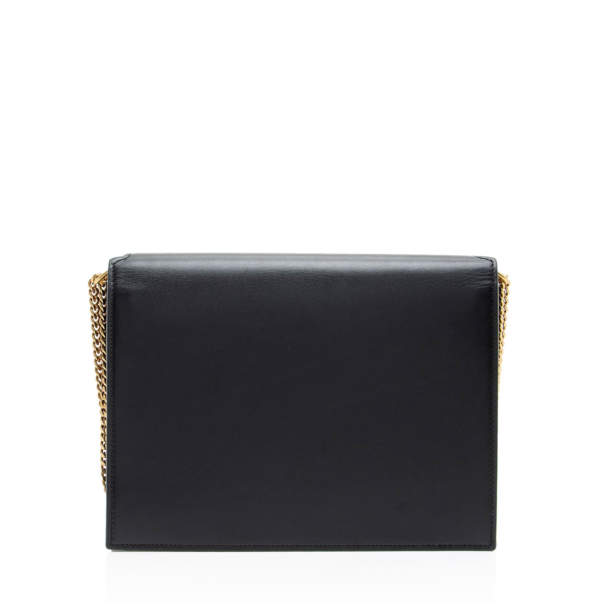 Saint Laurent Calfskin Suede Monogram Cassandra Medium Chain Bag