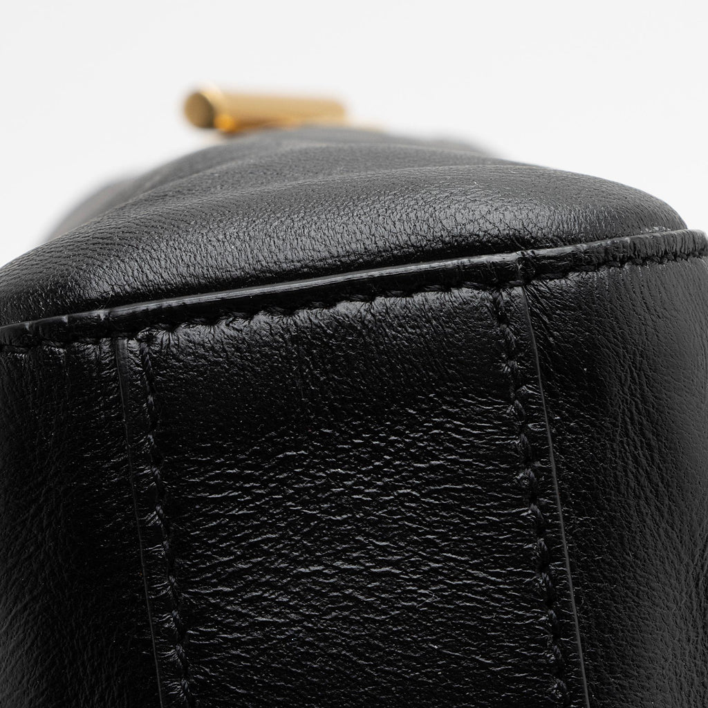 Saint Laurent Calfskin Suede Monogram Kate Reversible Chain Medium Shoulder Bag (SHF-22497)