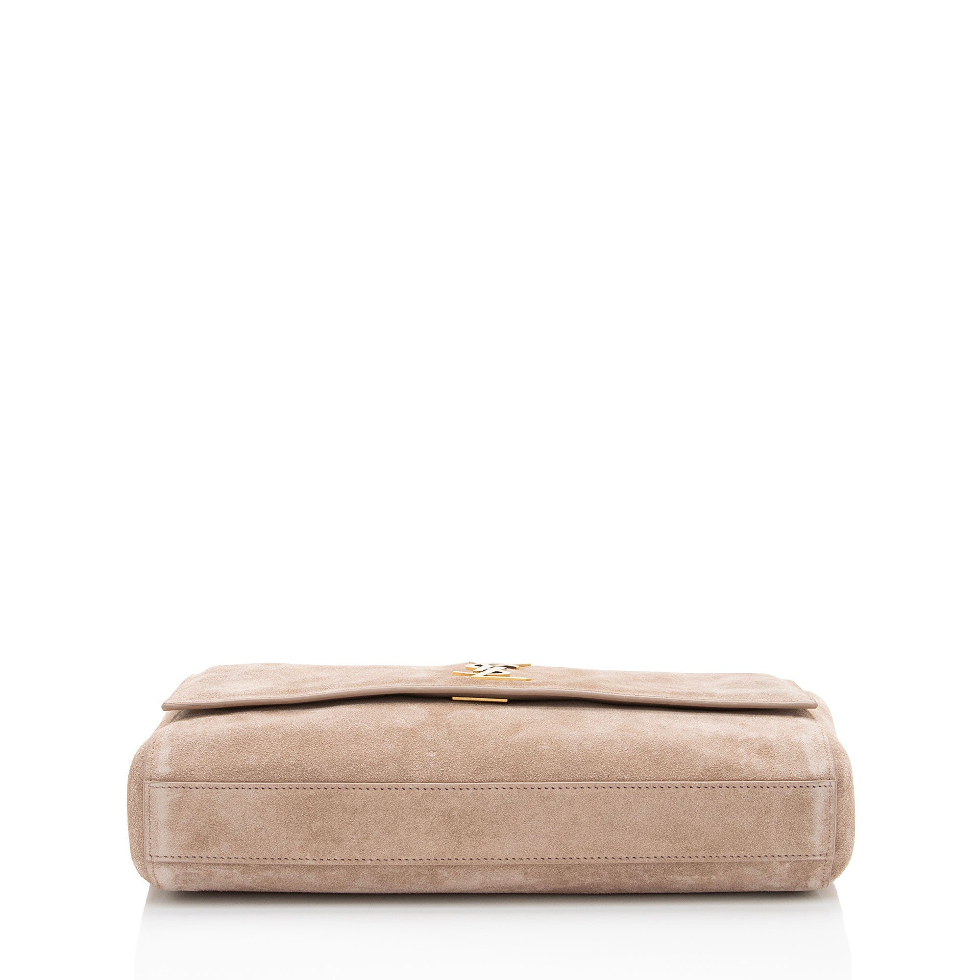 Saint Laurent Calfskin Suede Monogram Kate Reversible Chain Medium Shoulder Bag