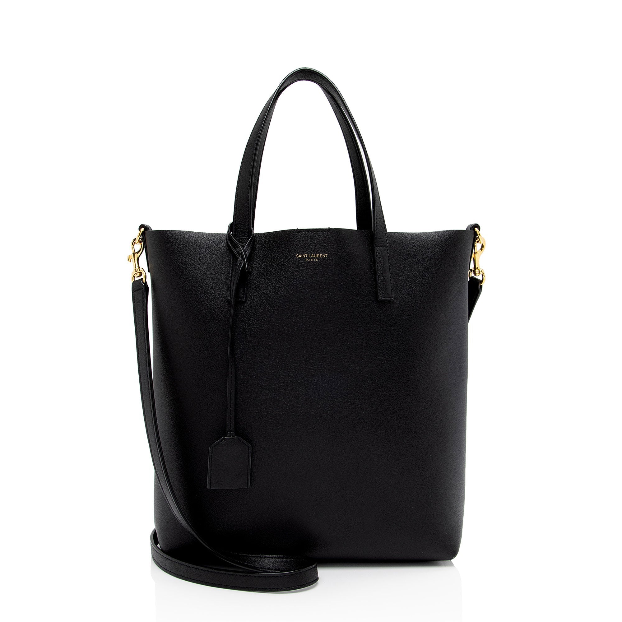 Saint Laurent Calfskin Toy Shopping Tote (SHF-v5wS8m)
