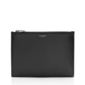 Saint Laurent Calfskin Zip Pouch (SHF-22031)