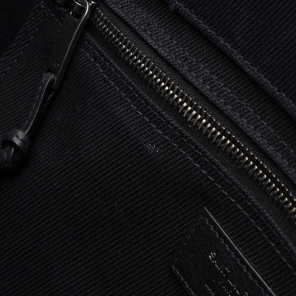 Saint Laurent Canvas Calfskin Rive Gauche Large Tote