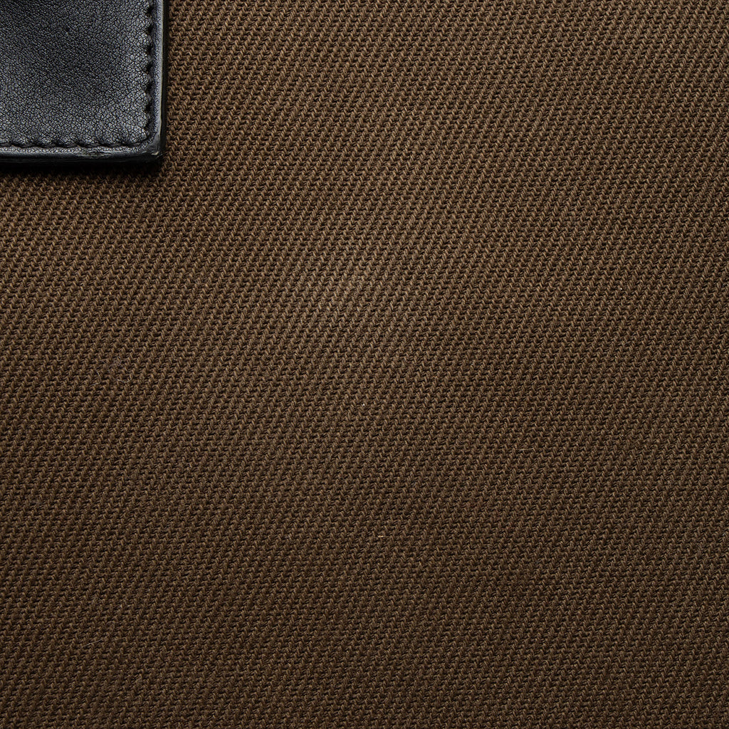 Saint Laurent Canvas Calfskin Rive Gauche Large Tote