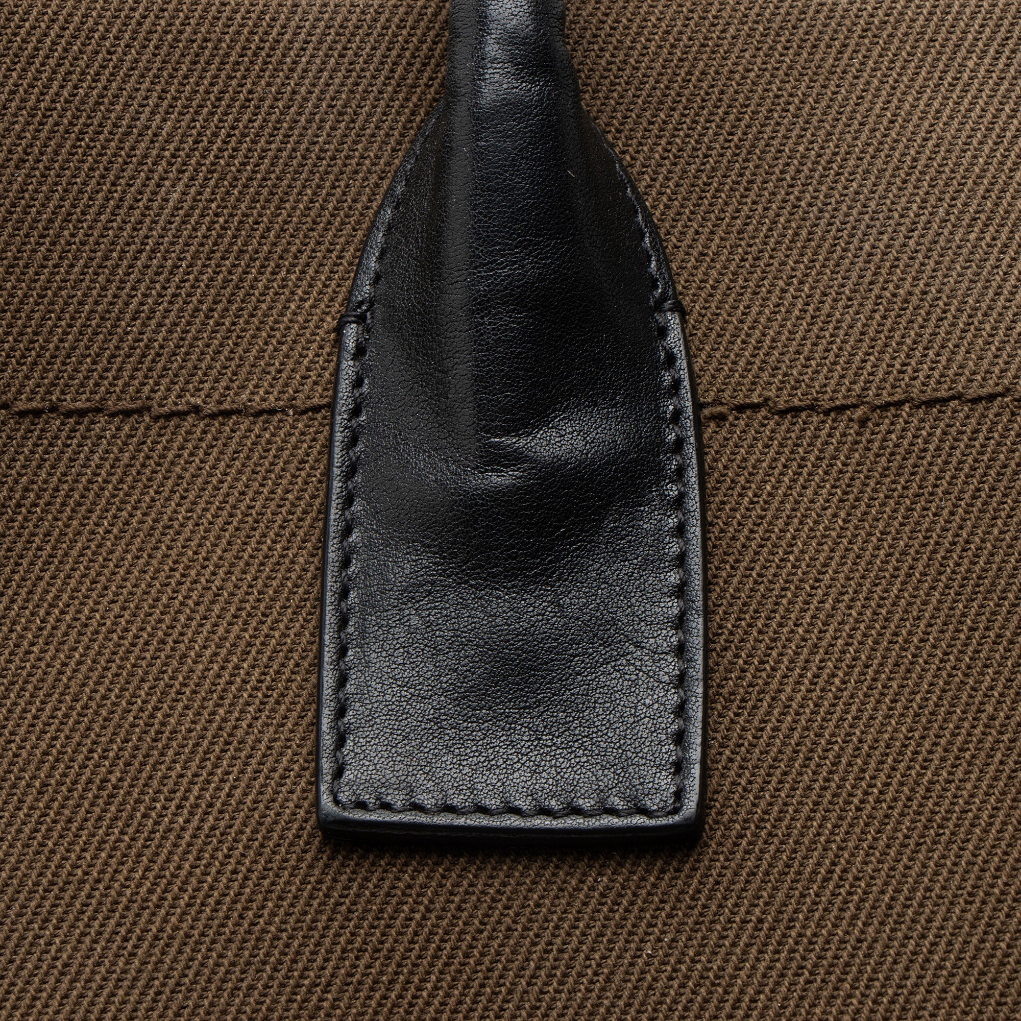 Saint Laurent Canvas Calfskin Rive Gauche Large Tote