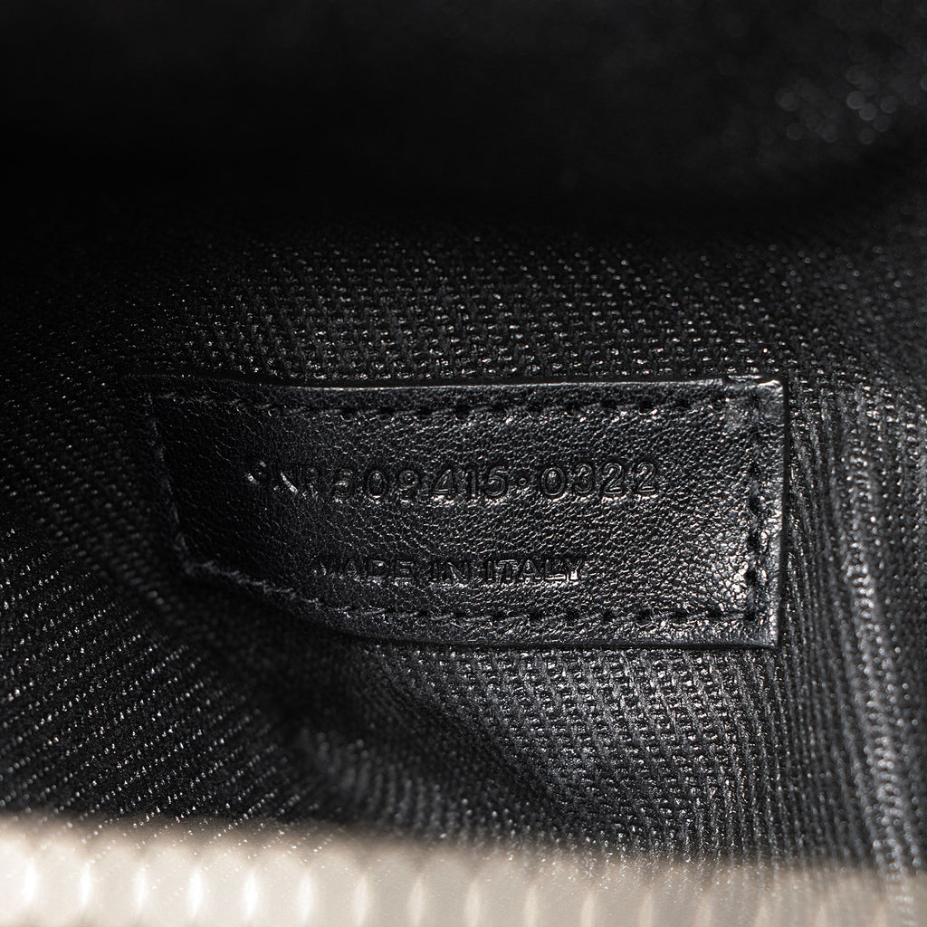 Saint Laurent Canvas Calfskin Rive Gauche Large Tote