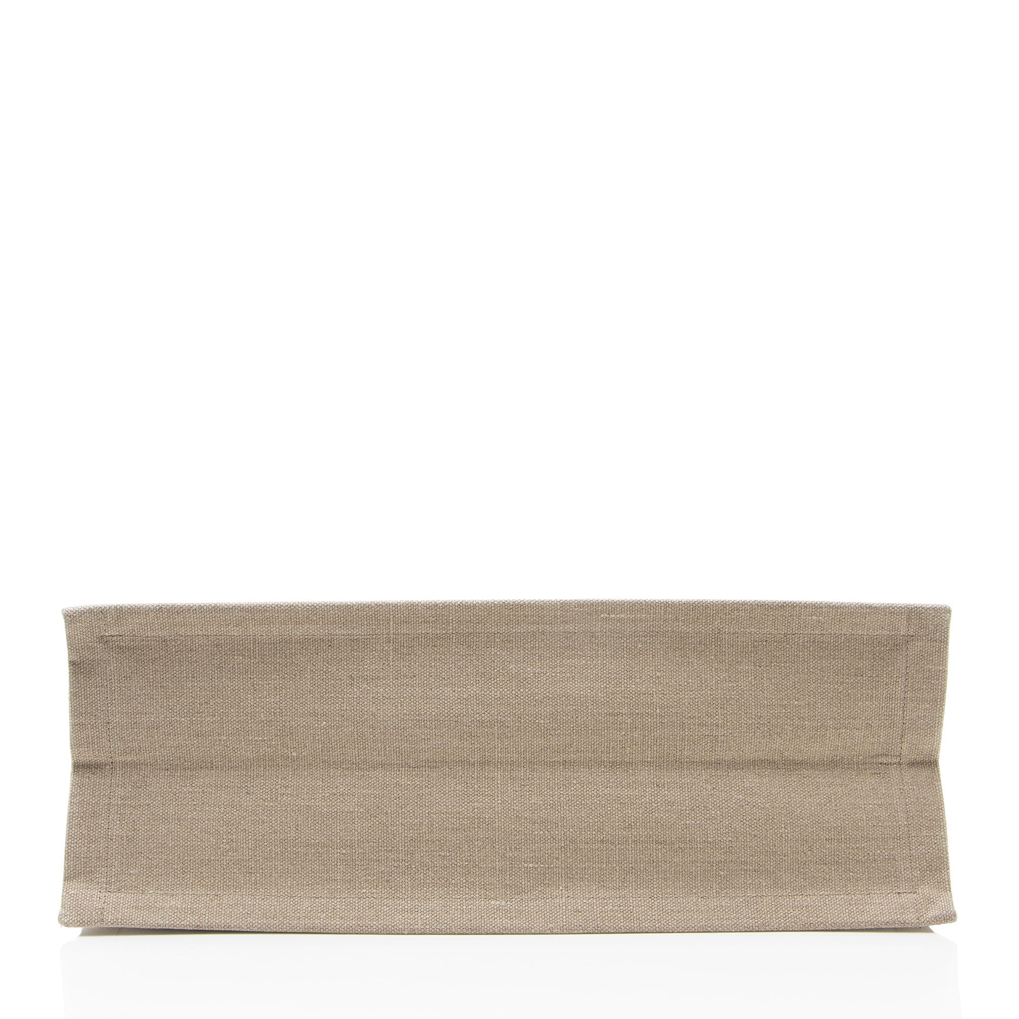 Saint Laurent Canvas Calfskin Rive Gauche Large Tote