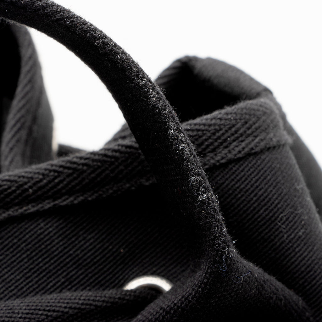 Saint Laurent Canvas Embroidered Rive Gauche Drawstring Sling Bag