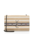 Saint Laurent Canvas Printed Monogram Kate Shoulder Bag