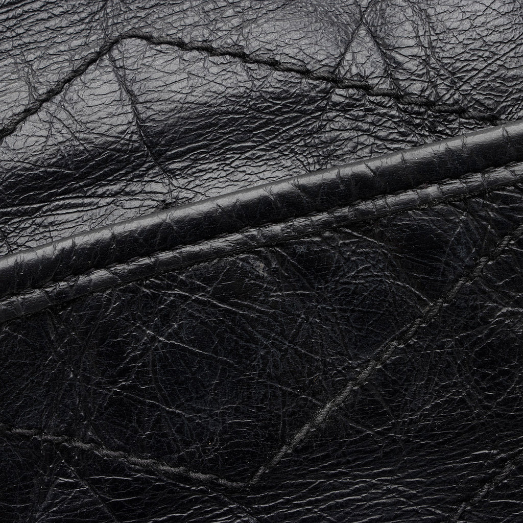 Saint Laurent Crinkled Calfskin Matte Black Monogram Niki Large Shoulder Bag (SHF-eFW25Q)