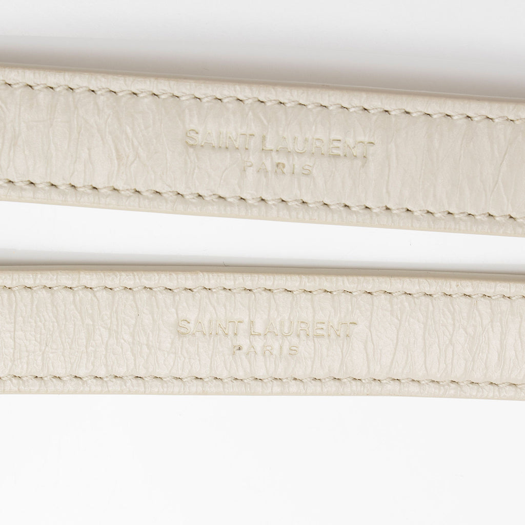 Saint Laurent Crinkled Calfskin Monogram Niki Baby Shoulder Bag (SHF-6jT1UC)