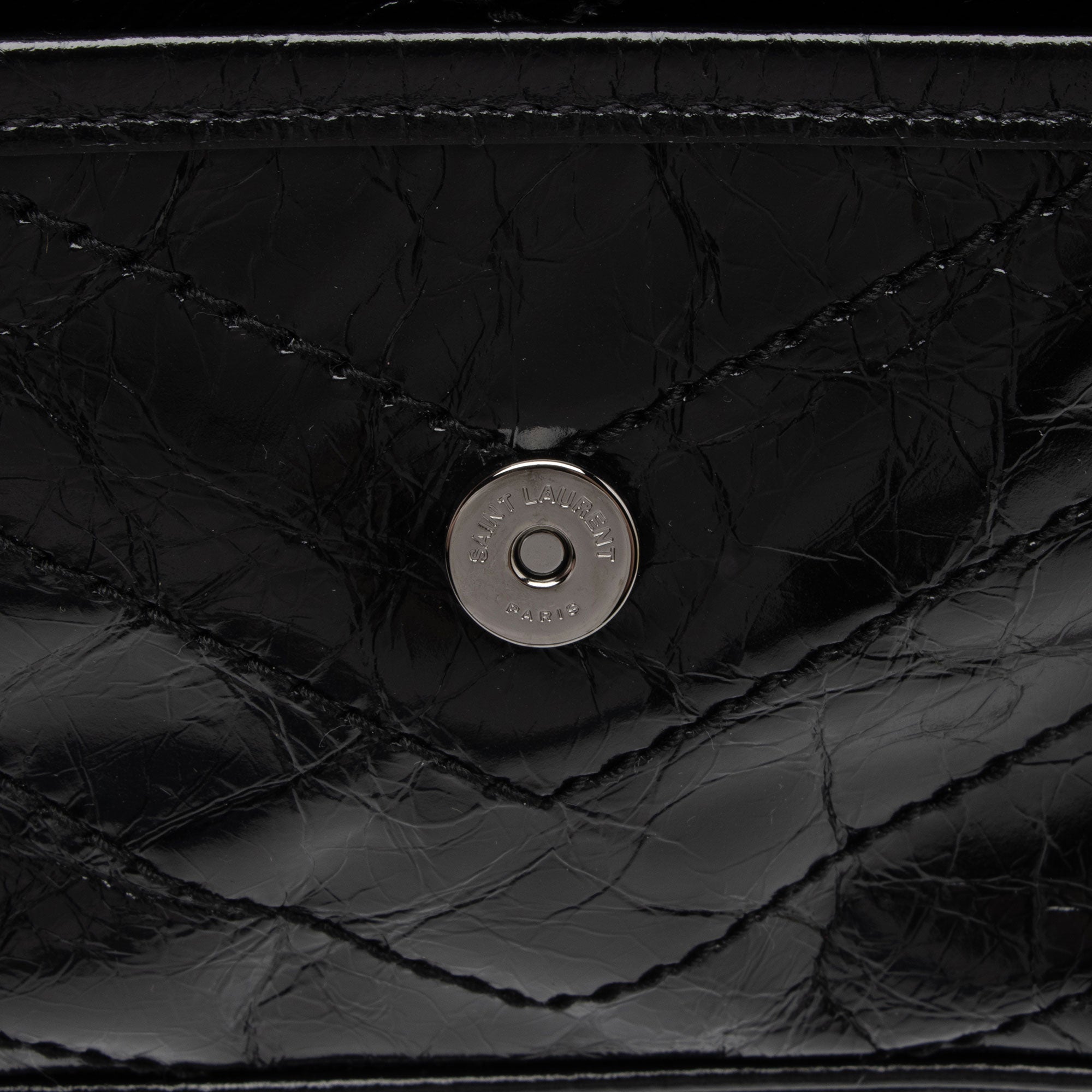 Saint Laurent Crinkled Calfskin Monogram Niki Baby Shoulder Bag (SHF-BRqPlH)