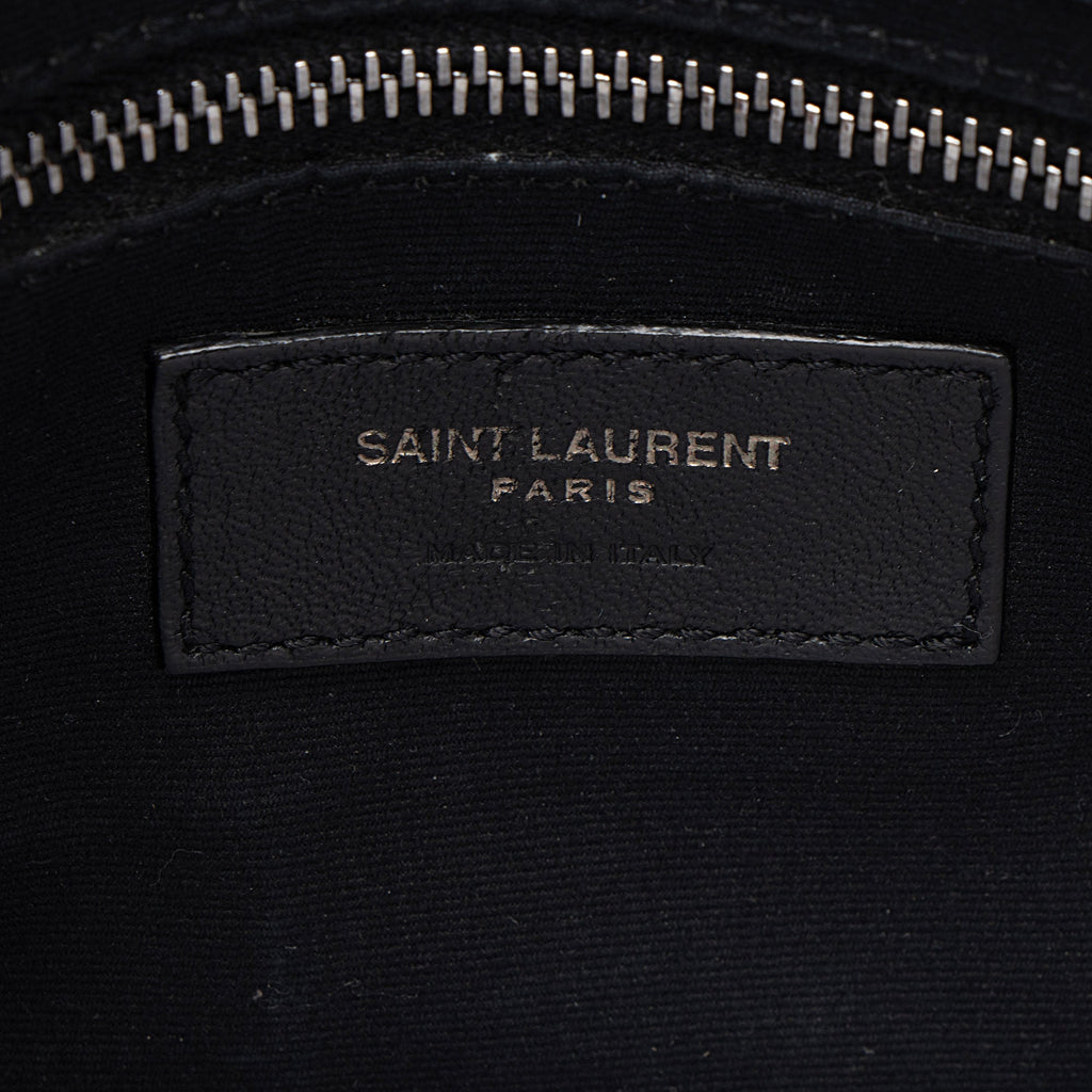 Saint Laurent Crinkled Calfskin Monogram Niki Chain Wallet
