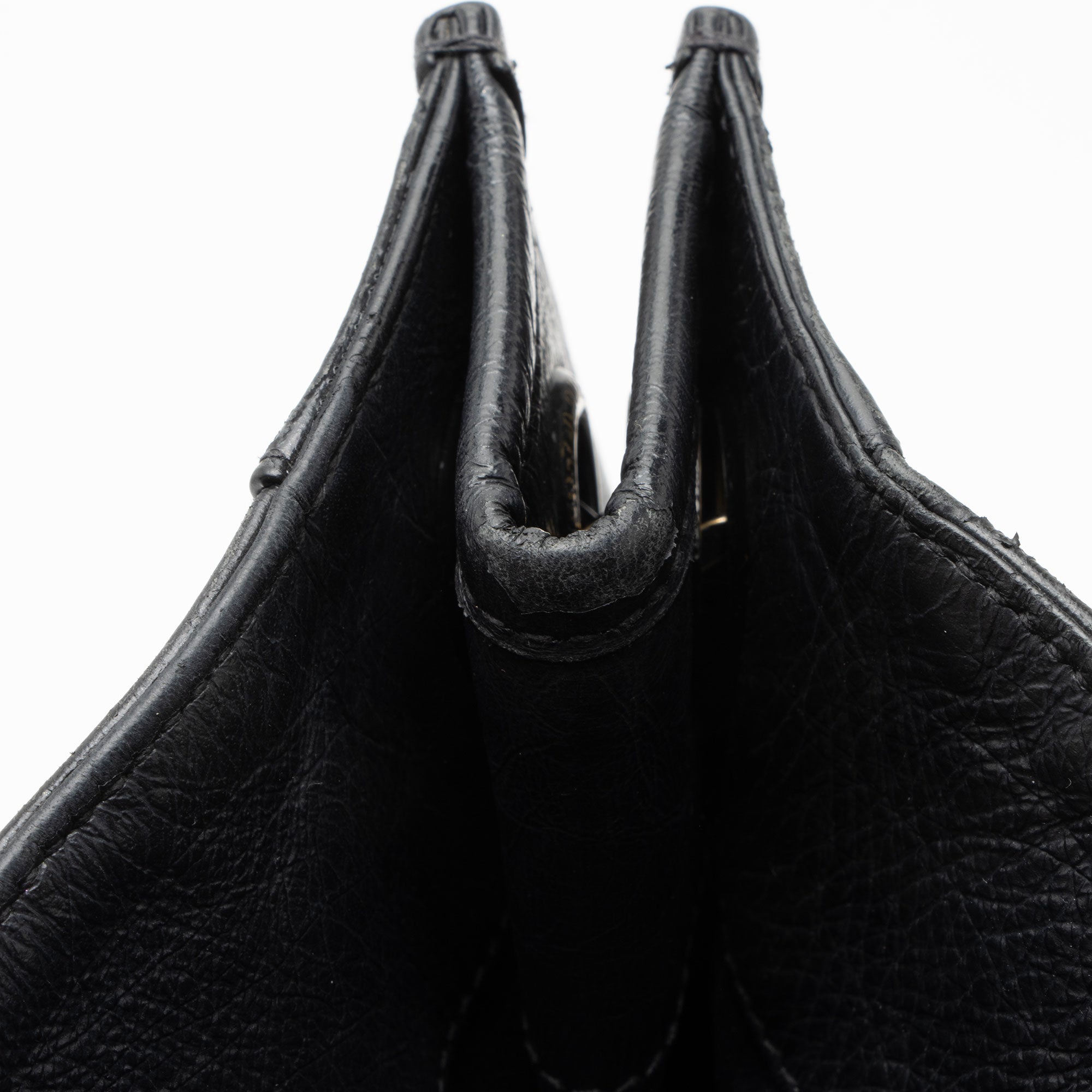 Saint Laurent Crinkled Calfskin Monogram Niki Large Shopping Tote