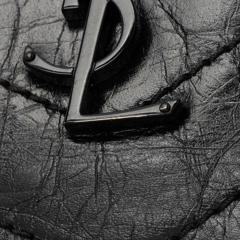 Saint Laurent Crinkled Calfskin Monogram Niki Medium Shopping Tote (SHF-HoUdcp)