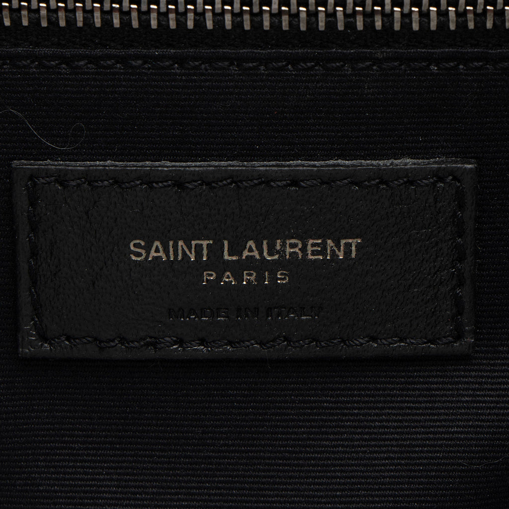 Saint Laurent Crinkled Calfskin Monogram Niki Medium Shoulder Bag