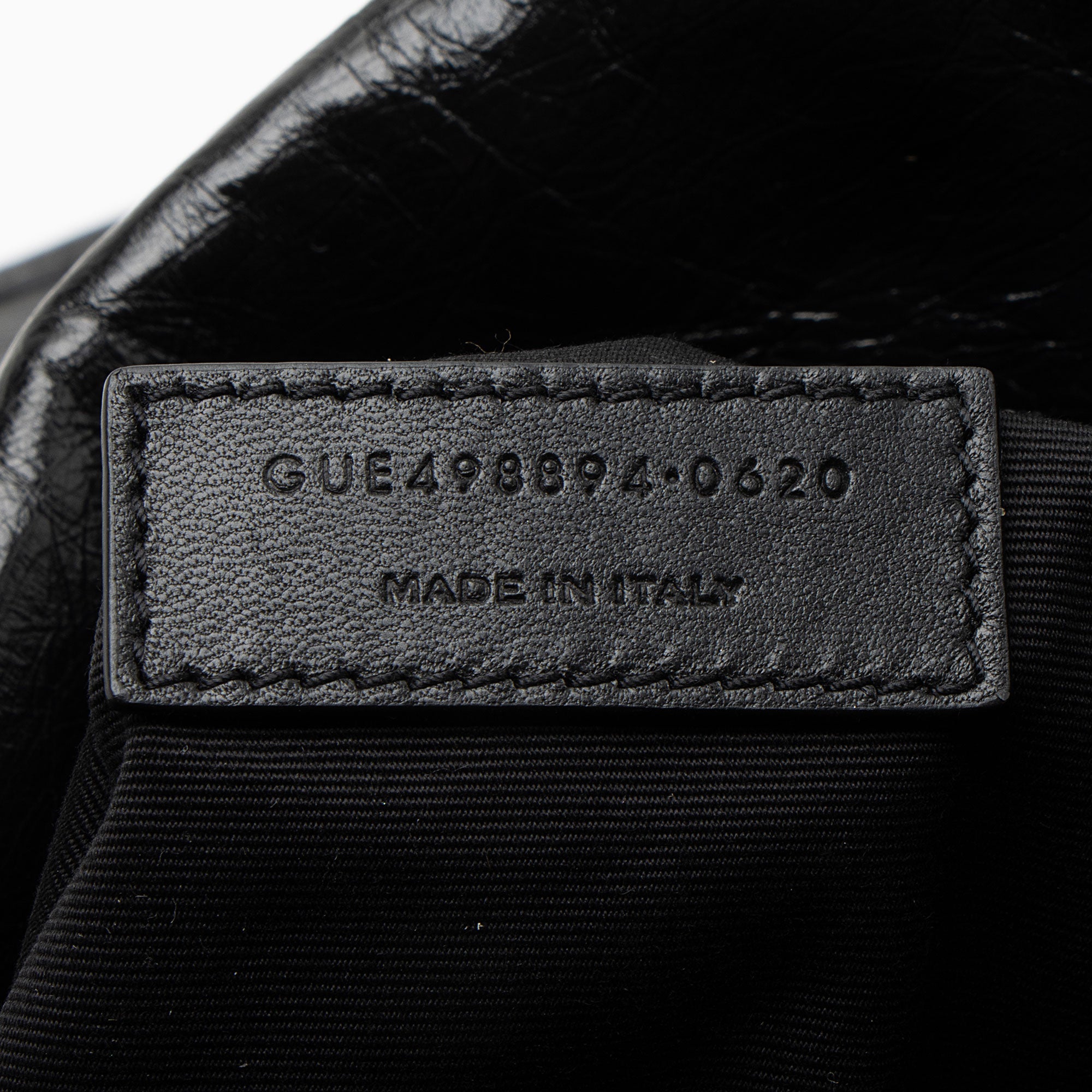 Saint Laurent Crinkled Calfskin Monogram Niki Medium Shoulder Bag