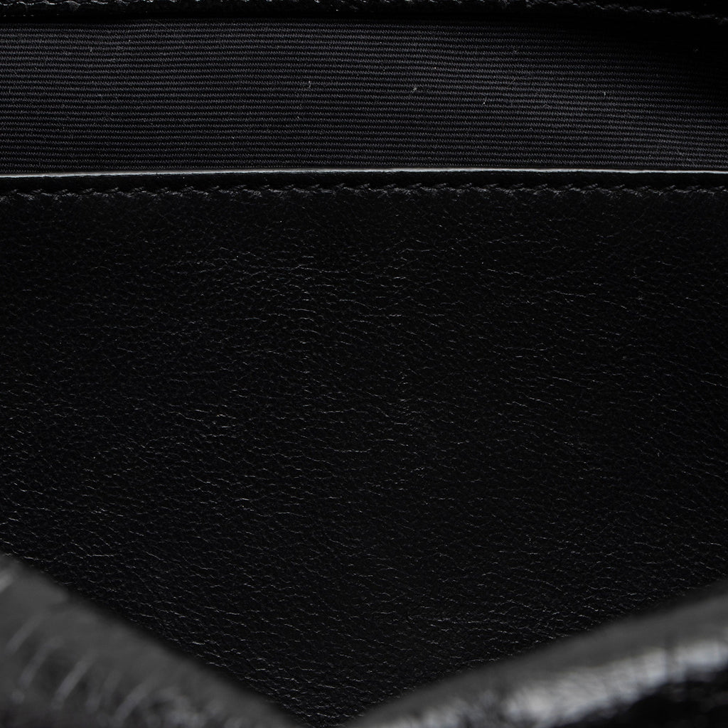 Saint Laurent Crinkled Calfskin Monogram Niki Medium Shoulder Bag