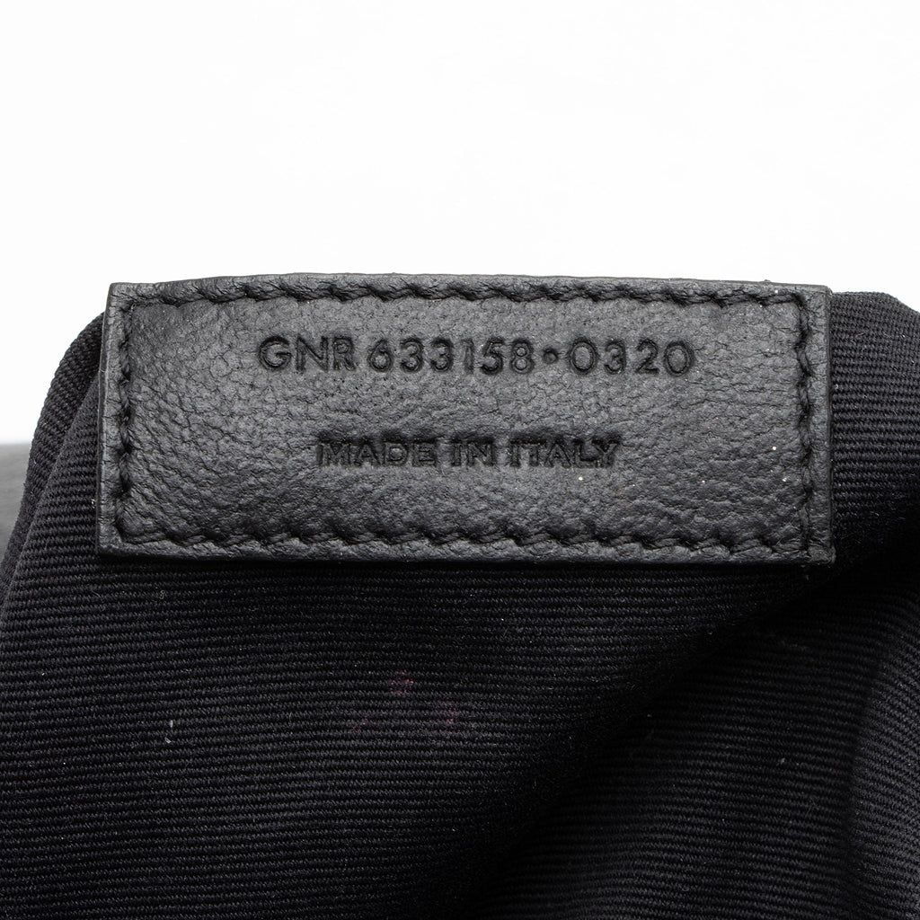 Saint Laurent Crinkled Calfskin Monogram Niki Medium Shoulder Bag