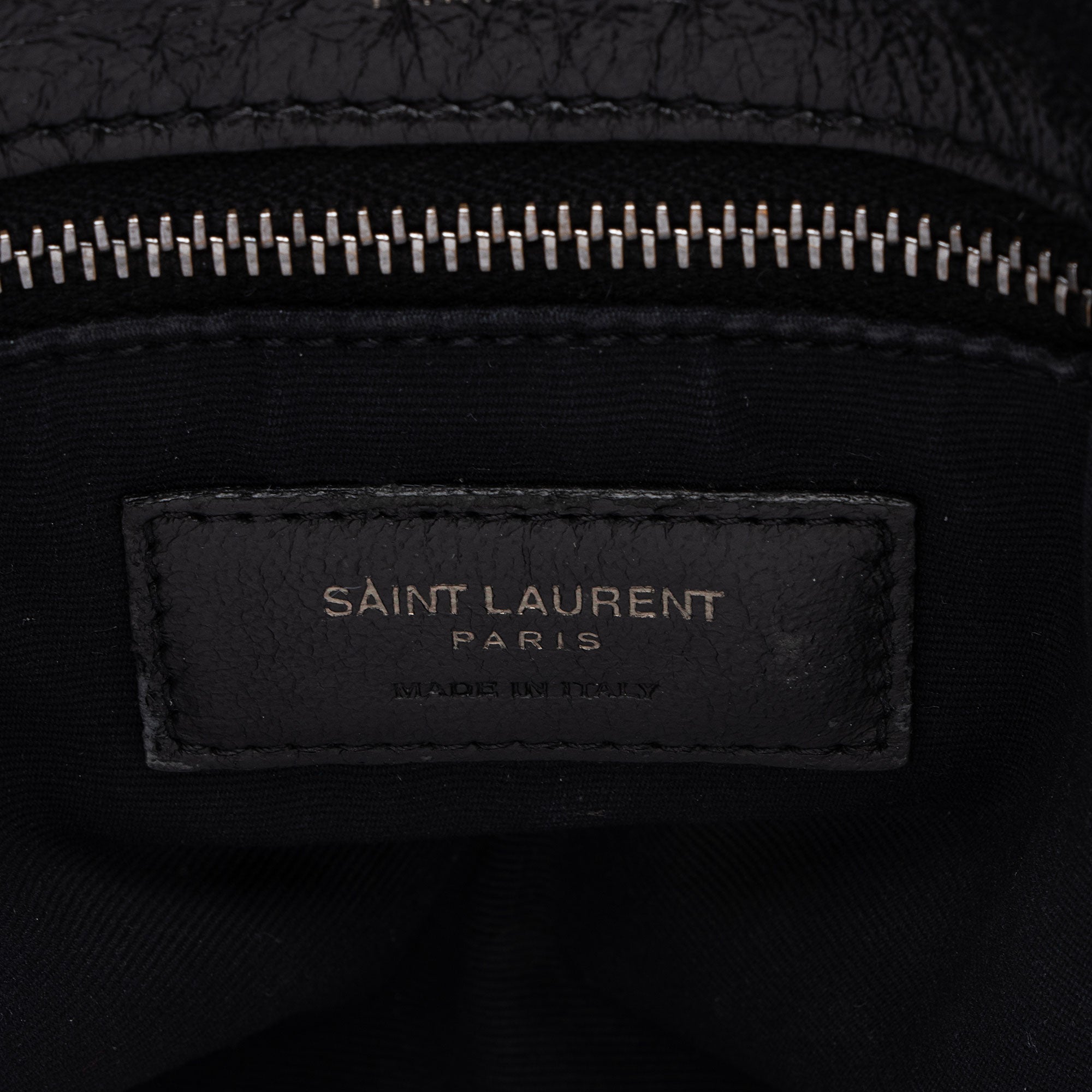 Saint Laurent Crinkled Calfskin Monogram Niki Medium Shoulder Bag