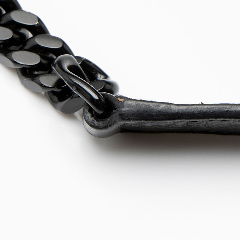 Saint Laurent Crinkled Calfskin Monogram Niki Medium Shoulder Bag