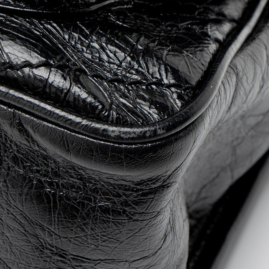 Saint Laurent Crinkled Calfskin Monogram Niki Medium Shoulder Bag