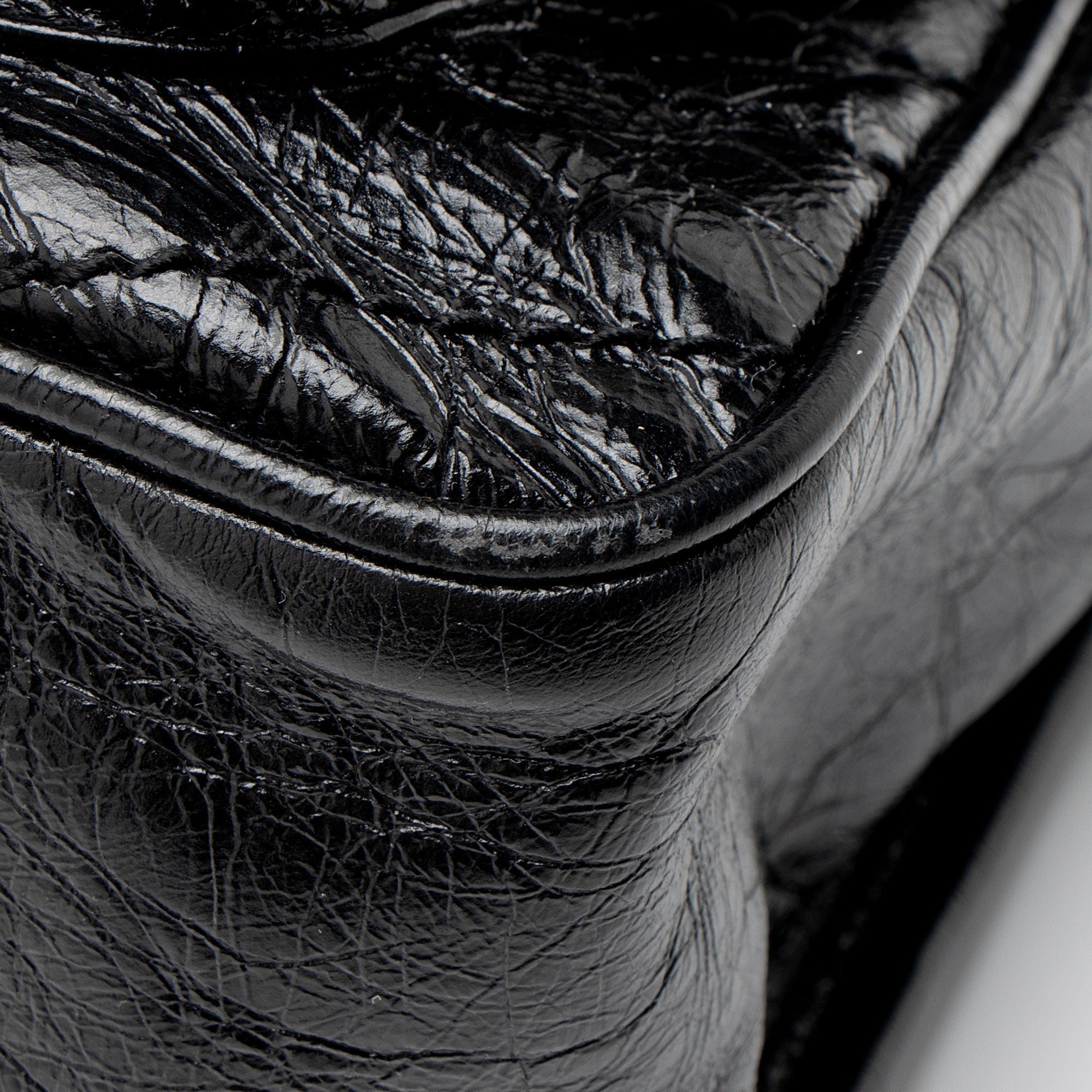 Saint Laurent Crinkled Calfskin Monogram Niki Medium Shoulder Bag